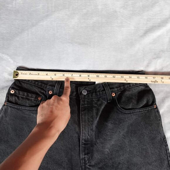 Vintage Levis 505 Regular Fit Straight Leg Jeans Mens 34x29 (Fits 32x29) FADED - Picture 8 of 11